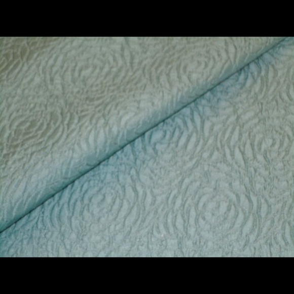 Chinoiserie Kensho 71073-15 Matelassé Fabric Aqua - Picture 5 of 8